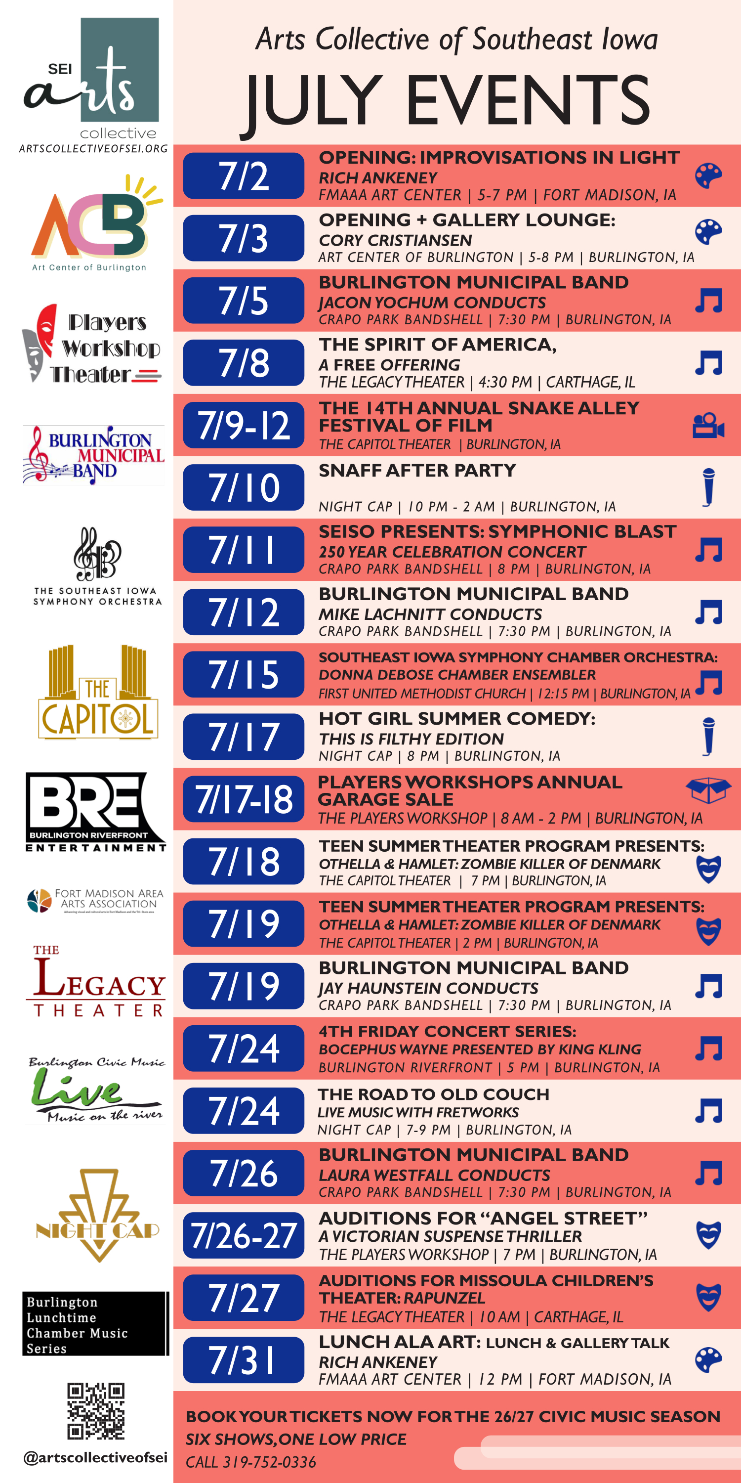 arts collective calendar